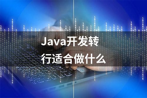 Java开发转行适合做什么