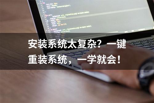 安装系统太复杂？一键重装系统，一学就会！