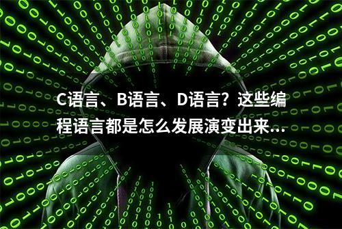 C语言、B语言、D语言？这些编程语言都是怎么发展演变出来的？