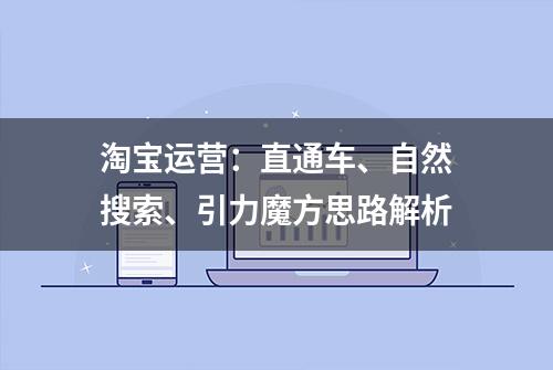 淘宝运营：直通车、自然搜索、引力魔方思路解析