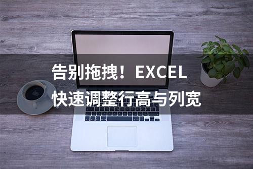 告别拖拽！EXCEL快速调整行高与列宽