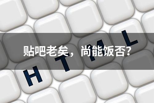 贴吧老矣，尚能饭否？