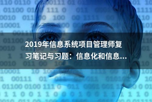 2019年信息系统项目管理师复习笔记与习题：信息化和信息系统2