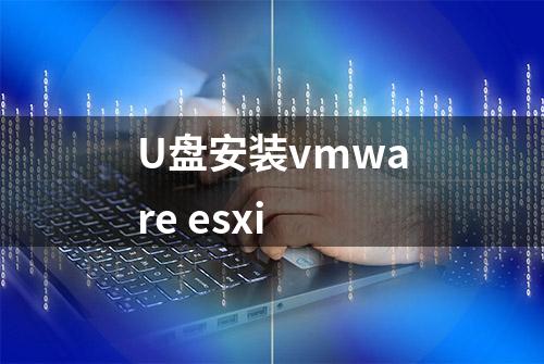 U盘安装vmware esxi