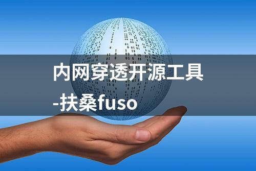 内网穿透开源工具-扶桑fuso