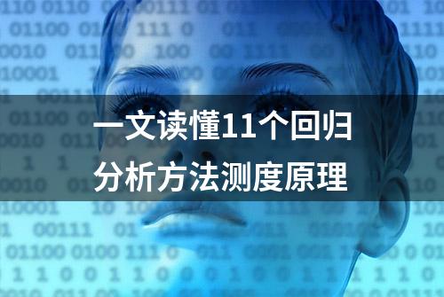 一文读懂11个回归分析方法测度原理