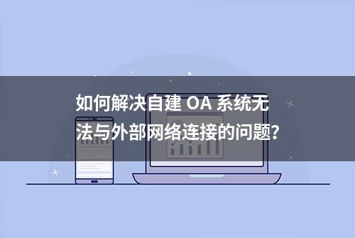 如何解决自建 OA 系统无法与外部网络连接的问题？