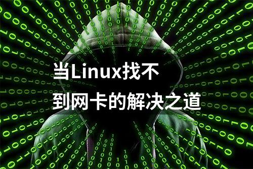 当Linux找不到网卡的解决之道