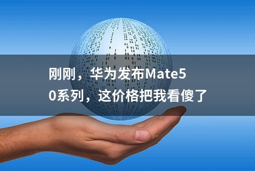 刚刚，华为发布Mate50系列，这价格把我看傻了