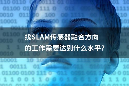 找SLAM传感器融合方向的工作需要达到什么水平？