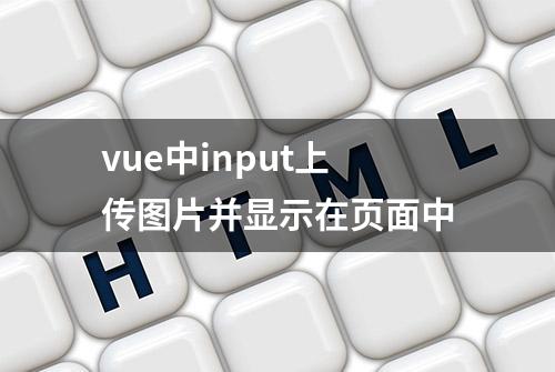 vue中input上传图片并显示在页面中