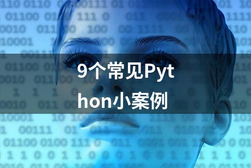 9个常见Python小案例