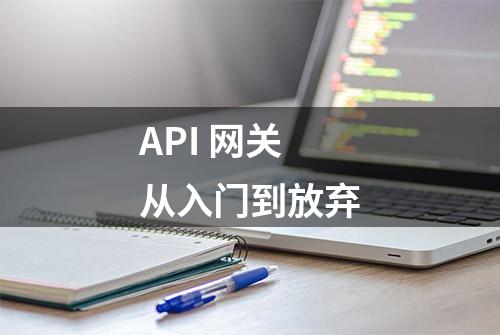 API 网关从入门到放弃