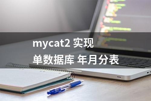 mycat2 实现单数据库 年月分表