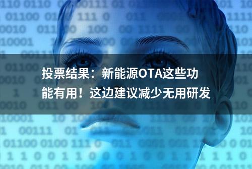 投票结果：新能源OTA这些功能有用！这边建议减少无用研发