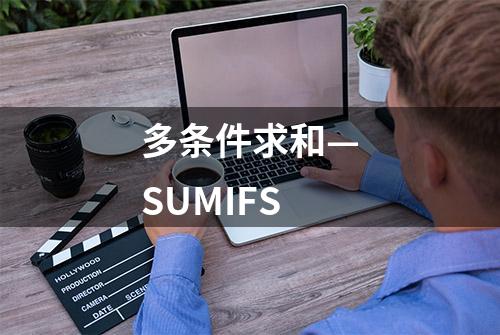 多条件求和—SUMIFS