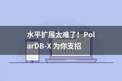 水平扩展太难了！PolarDB-X 为你支招