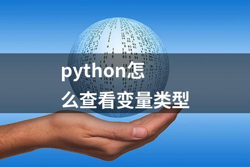 python怎么查看变量类型