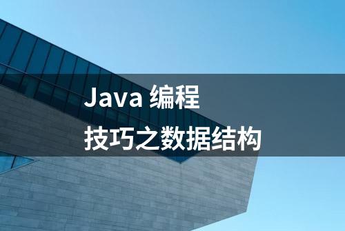 Java 编程技巧之数据结构