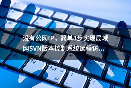 没有公网IP，简单3步实现局域网SVN版本控制系统远程访问