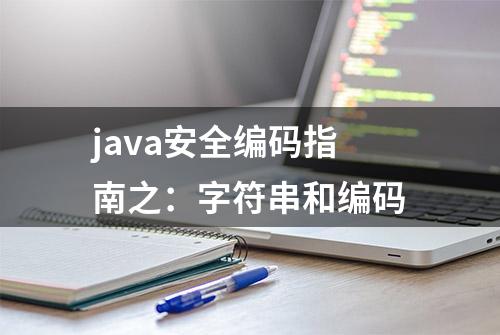 java安全编码指南之：字符串和编码