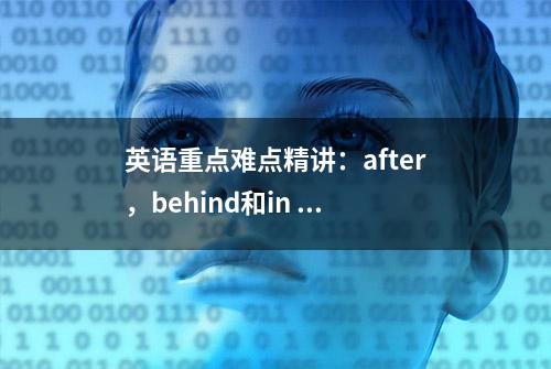 英语重点难点精讲：after，behind和in ...