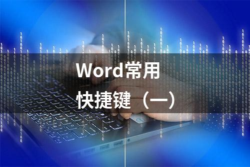 Word常用快捷键（一）