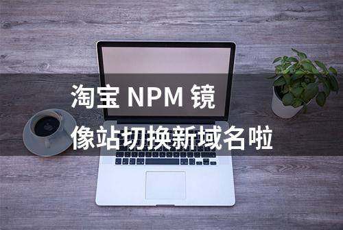 淘宝 NPM 镜像站切换新域名啦