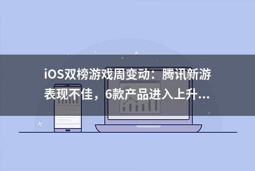 iOS双榜游戏周变动：腾讯新游表现不佳，6款产品进入上升/下降榜