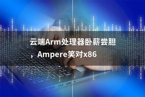 云端Arm处理器卧薪尝胆，Ampere笑对x86