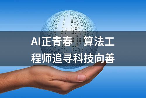 AI正青春｜算法工程师追寻科技向善