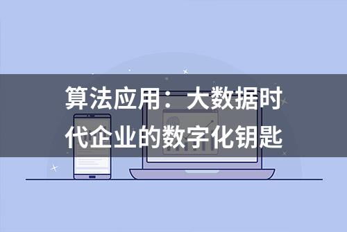 算法应用：大数据时代企业的数字化钥匙