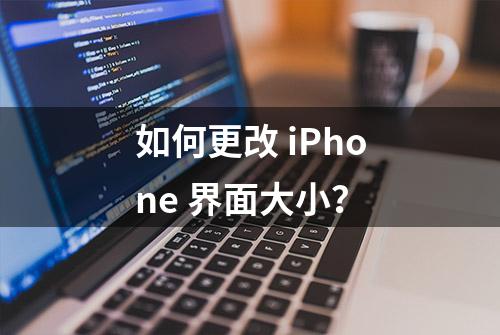 如何更改 iPhone 界面大小？