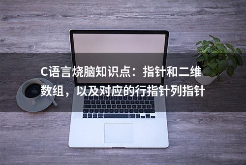 C语言烧脑知识点：指针和二维数组，以及对应的行指针列指针