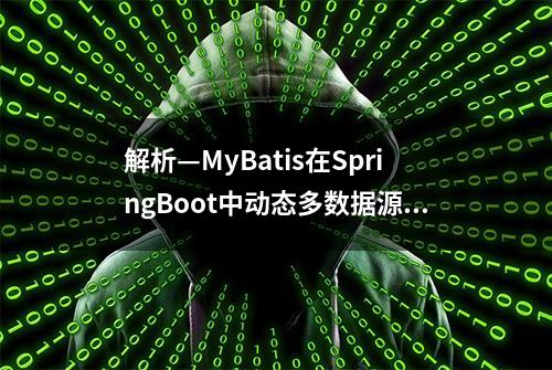 解析—MyBatis在SpringBoot中动态多数据源配置