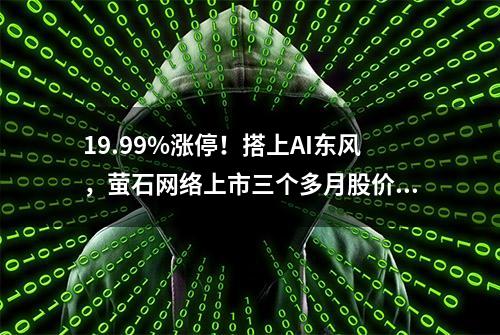 19.99%涨停！搭上AI东风，萤石网络上市三个多月股价翻倍