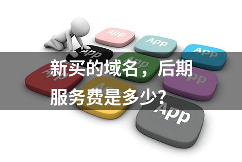 新买的域名，后期服务费是多少？