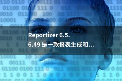 Reportizer 6.5.6.49 是一款报表生成和数据分析工具