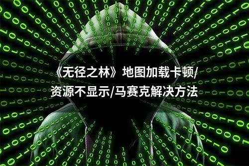 《无径之林》地图加载卡顿/资源不显示/马赛克解决方法