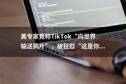 美专家竟称TikTok“向世界输送鸦片”，被狂怼“这是你们美国的问题”