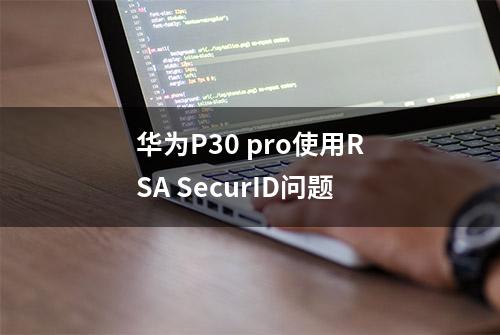 华为P30 pro使用RSA SecurID问题