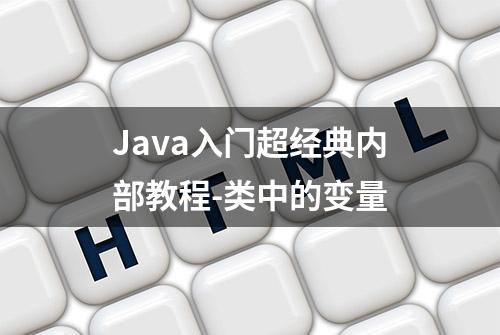 Java入门超经典内部教程-类中的变量