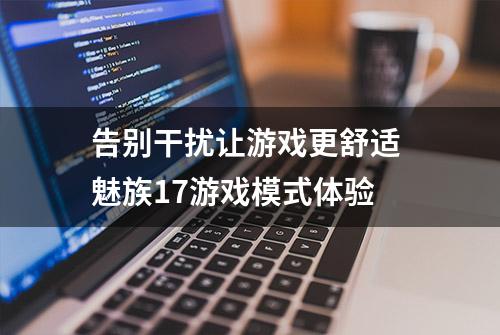 告别干扰让游戏更舒适 魅族17游戏模式体验