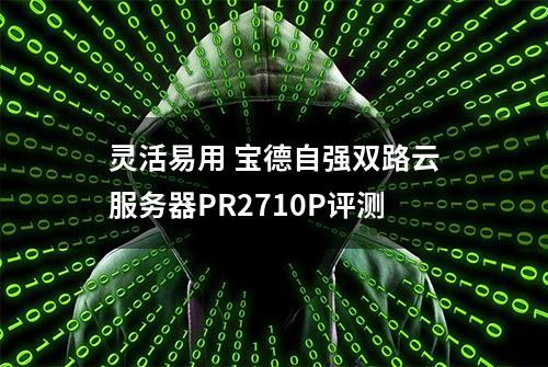 灵活易用 宝德自强双路云服务器PR2710P评测