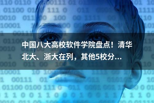 中国八大高校软件学院盘点！清华北大、浙大在列，其他5校分析