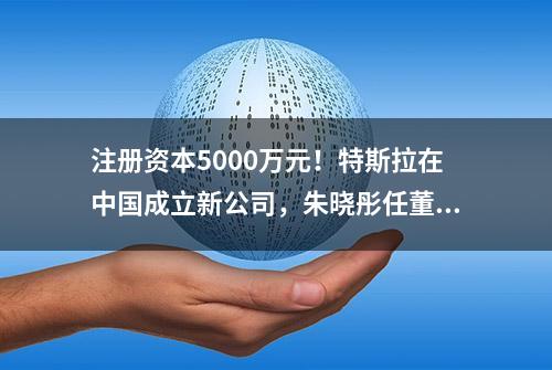 注册资本5000万元！特斯拉在中国成立新公司，朱晓彤任董事长