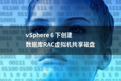 vSphere 6 下创建数据库RAC虚拟机共享磁盘