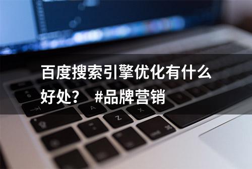 百度搜索引擎优化有什么好处？  #品牌营销