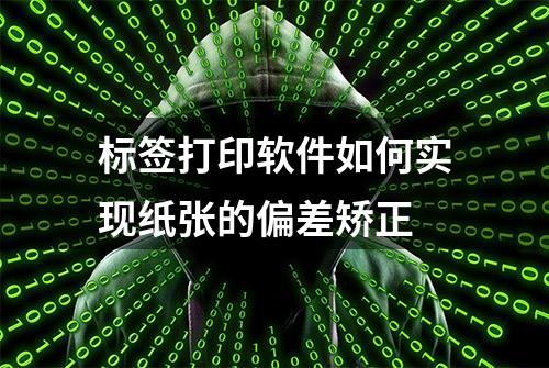 标签打印软件如何实现纸张的偏差矫正