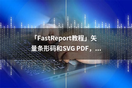 「FastReport教程」矢量条形码和SVG PDF，HTML和SVG导出